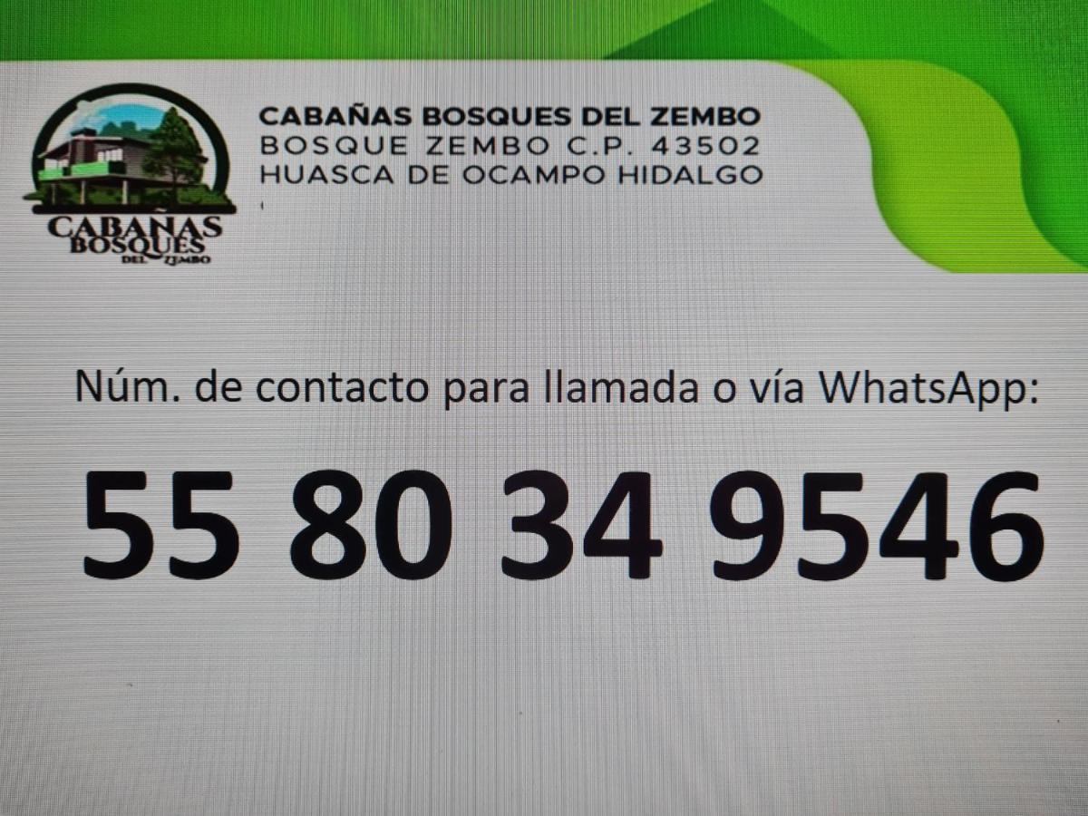 Cabanas Los Bosques Del Zembo Huasca de Ocampo Exteriör bild